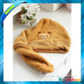 Little bear high absorbent bamboo fabric shower cap for girl